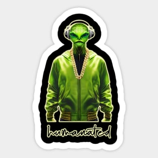 Hip hop Alien - Love Music Sticker